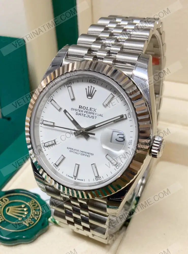 Datejust 36Mm Jubilè Bianco Orologi Da Polso