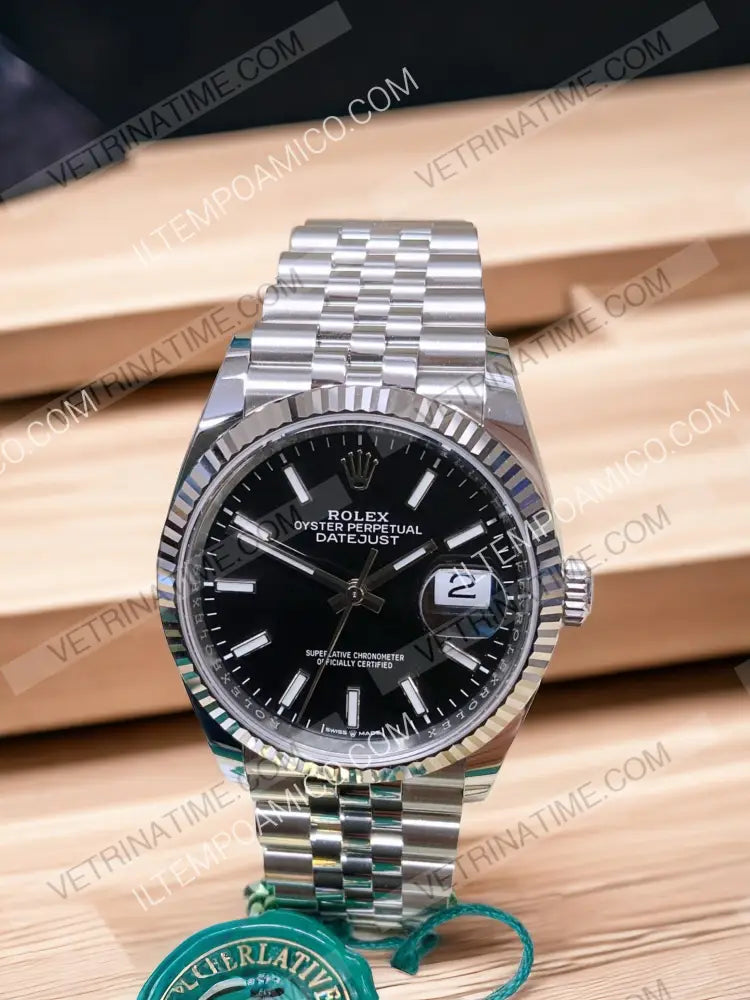 repliche rolex - Datejust 41mm jubile nero - rolex replica