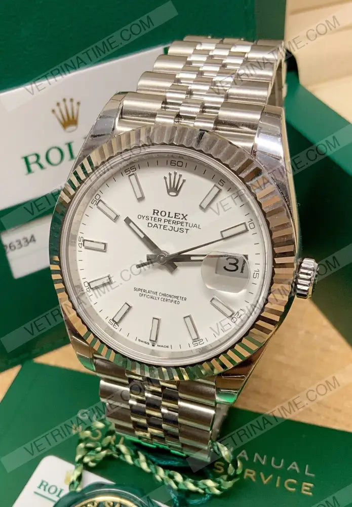 repliche rolex - Datejust 41mm jubilee bianco - rolex replica