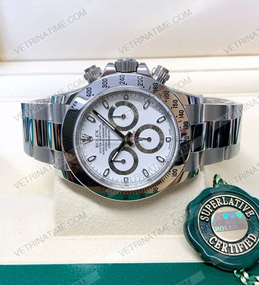 repliche rolex - Daytona acciaio crono classico bianco - rolex replica