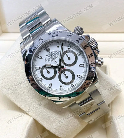 repliche rolex - Daytona acciaio crono classico bianco - rolex replica