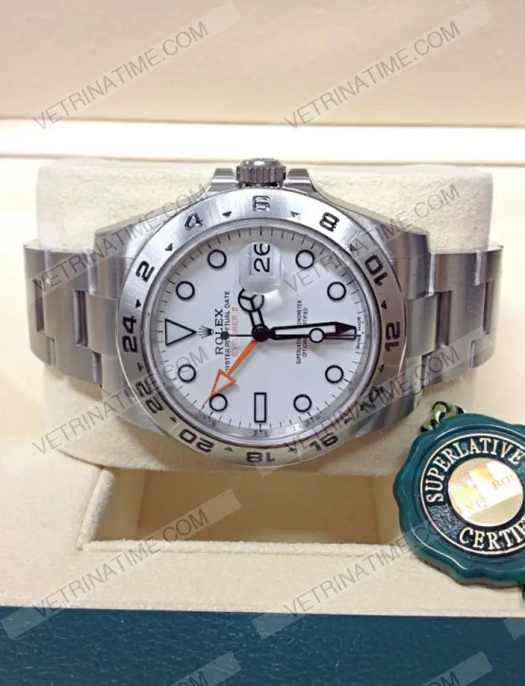 repliche rolex - Explorer II acciaio 42mm bianco - rolex replica