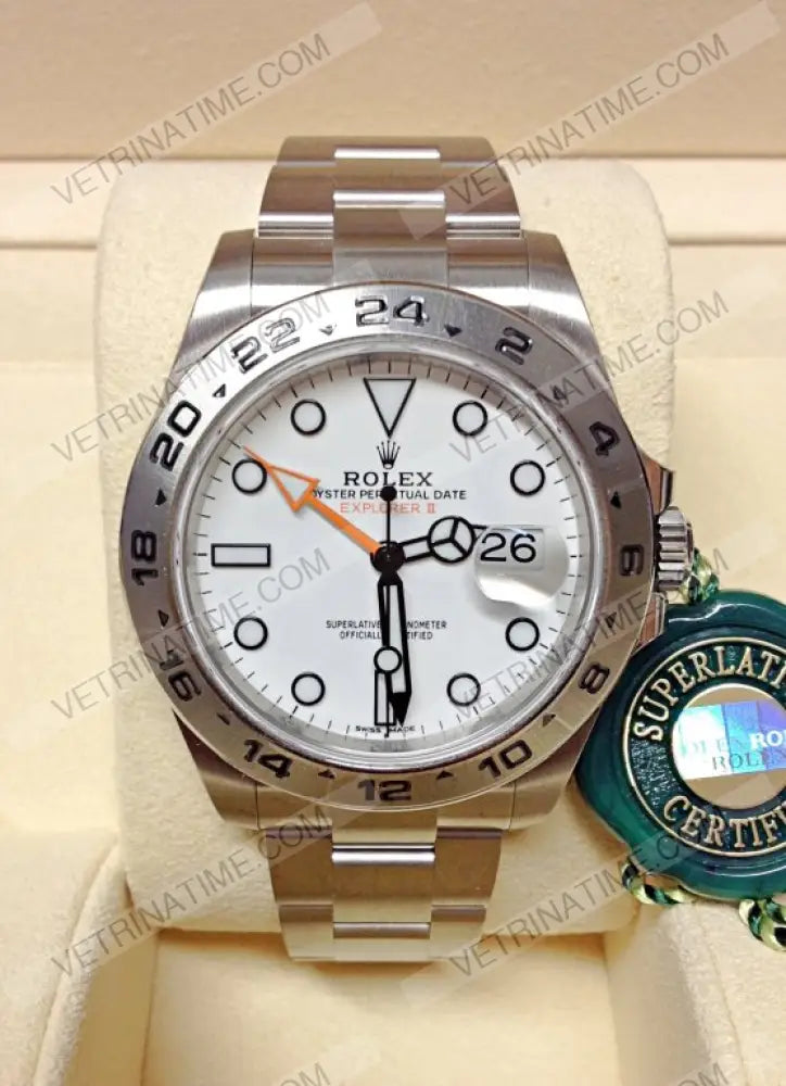 repliche rolex - Explorer II acciaio 42mm bianco - rolex replica