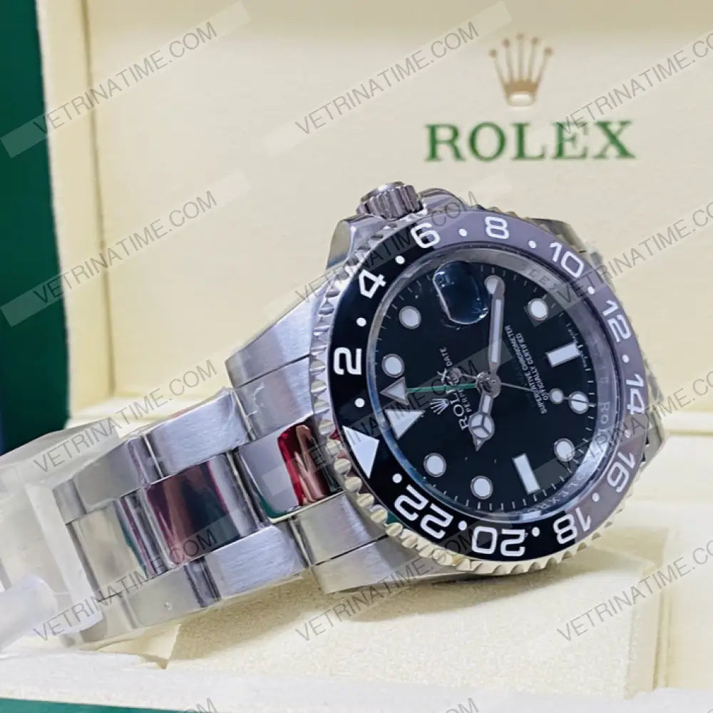 repliche rolex - GMT Master II Oyster nero e grigio - rolex replica