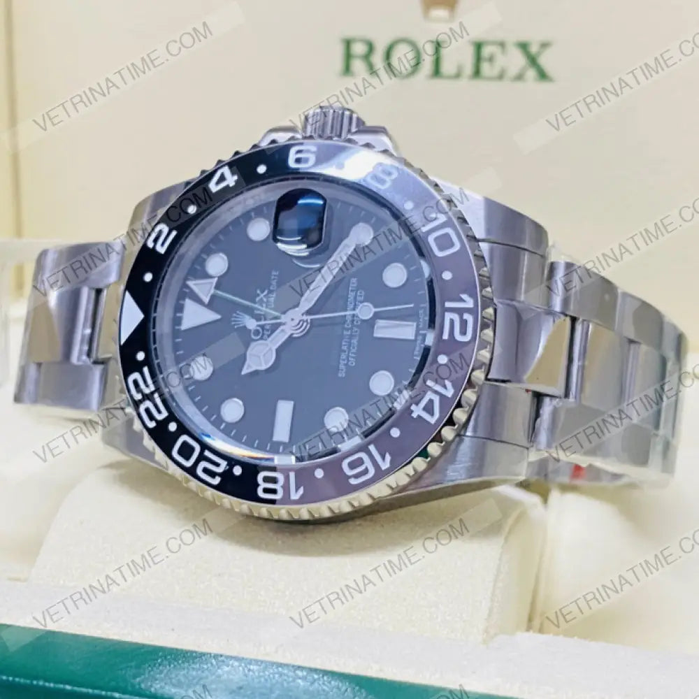 repliche rolex - GMT Master II Oyster nero e grigio - rolex replica