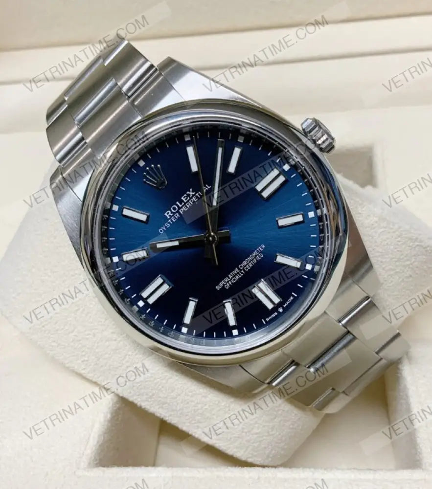 Oyster Perpetual 36Mm Blu Orologi Da Polso