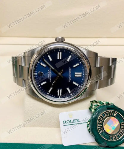 Oyster Perpetual 36Mm Blu Orologi Da Polso