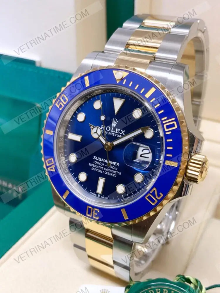 repliche rolex - Submariner acciaio e oro blu 41mm - rolex replica