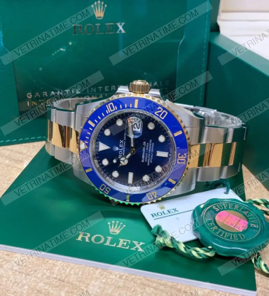 repliche rolex - Submariner acciaio e oro blu 41mm - rolex replica