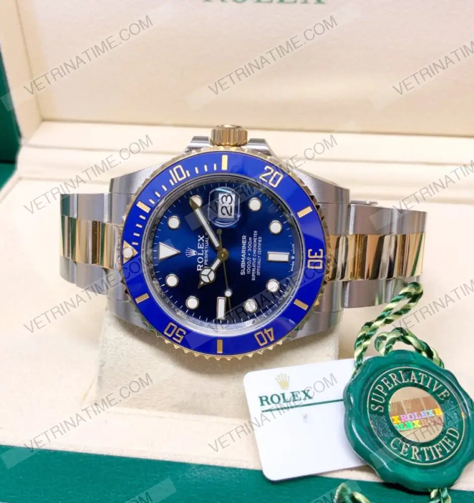 repliche rolex - Submariner acciaio e oro blu 41mm - rolex replica